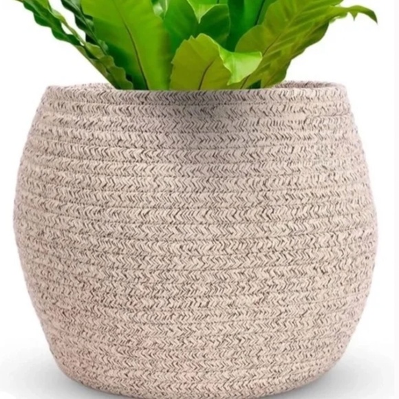 ❤️ Urban Outfitters Rope Basket belly natural cream Storage - Picture 1 of 7